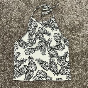 Reversible halter top